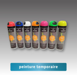Bombe de marquage au sol temporaire 500 ml (60 jours) - 7 couleurs disponibles